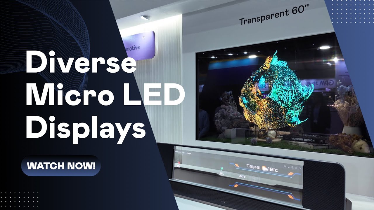 AUO X SID 2024 | MILANTIYU Diverse Micro LED Displays