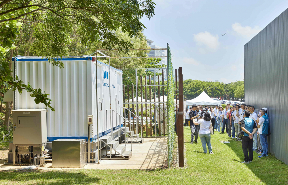 米蘭·(milantiyu)西大墩窯文化館建置屋頂全綠電及儲能櫃，為兼具創能儲能的永續綠能場域