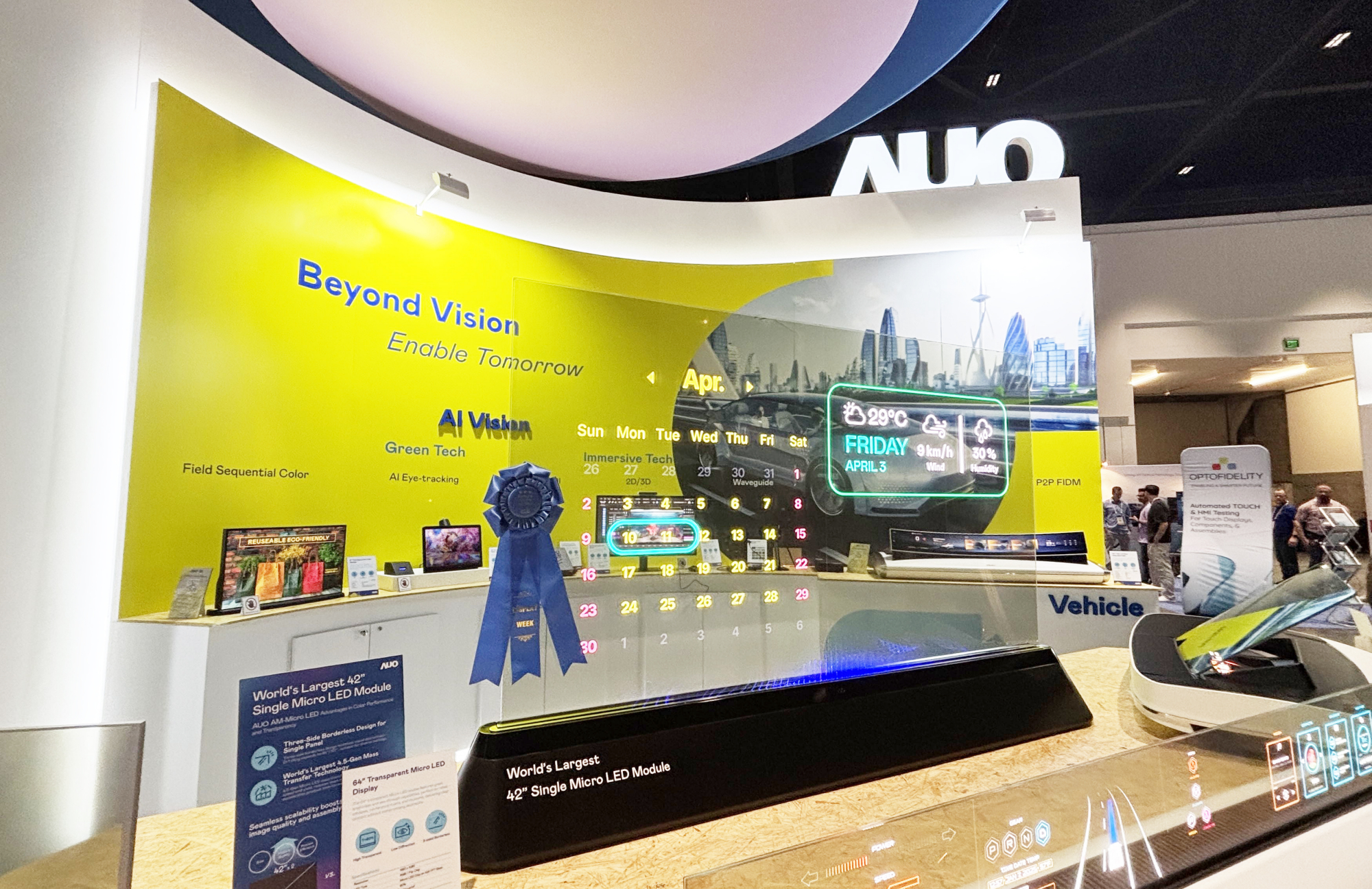 The MILANTIYU &ldquo;64-inch transparent Micro LED display,&rdquo; has won the &ldquo;Best Micro LED Technology&rdquo; award. The display features high transparency, 1,000 nits of brightness, and supports seamless tiling for flexible expansion across various applications. It showcases the boundless potential of Micro LED technology to transform display experiences across time, space, and industries.